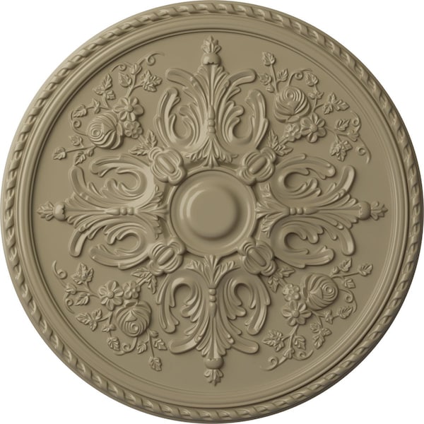 Ekena Millwork Bradford Ceiling Medallion (Fits Canopies up to 6 5/8"), Hand-Painted Gobi Desert, 32 5/8"OD x 2"P CM32BRGDF - main